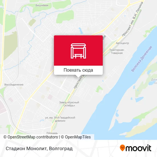 Карта Стадион Монолит