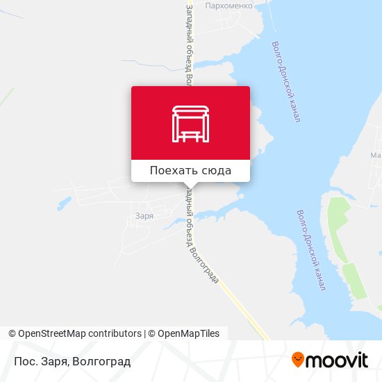 Карта Пос. Заря