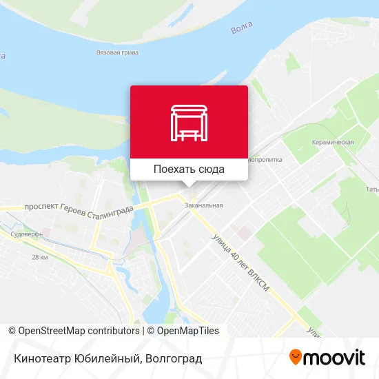 Карта Кинотеатр Юбилейный