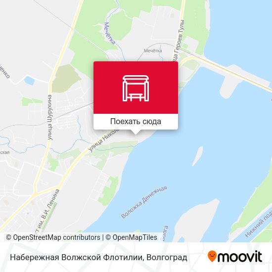 Карта Набережная Волжской Флотилии