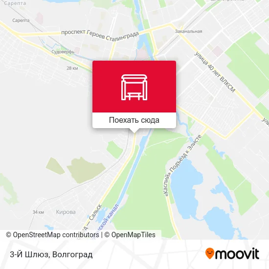 Карта 3-Й Шлюз