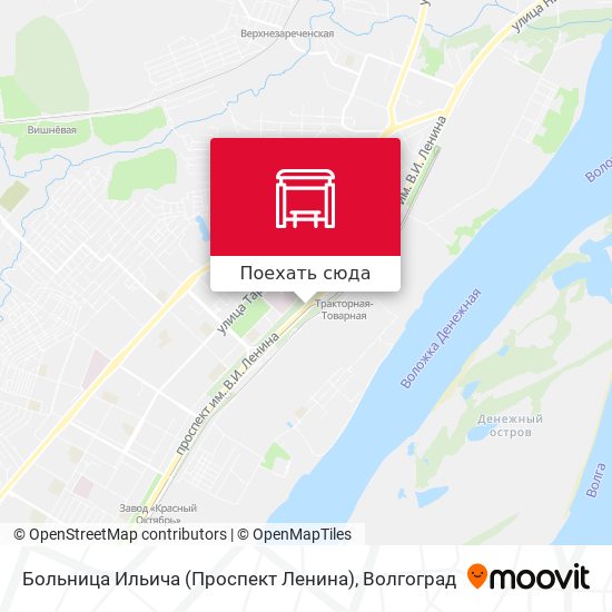 Карта Больница Ильича (Проспект Ленина)