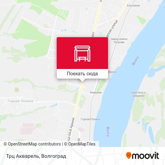 Карта Трц Акварель