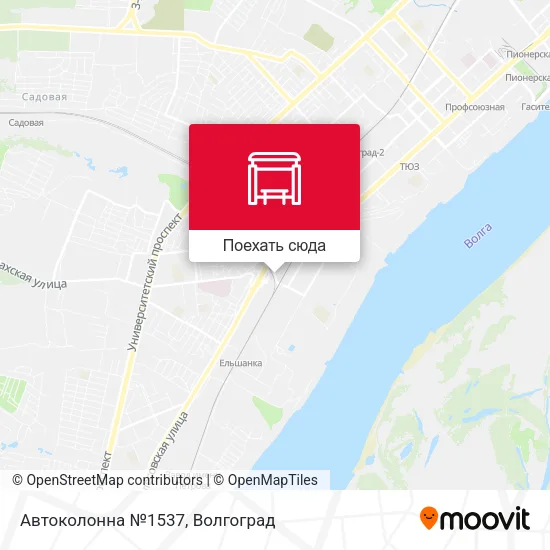 Карта Автоколонна №1537