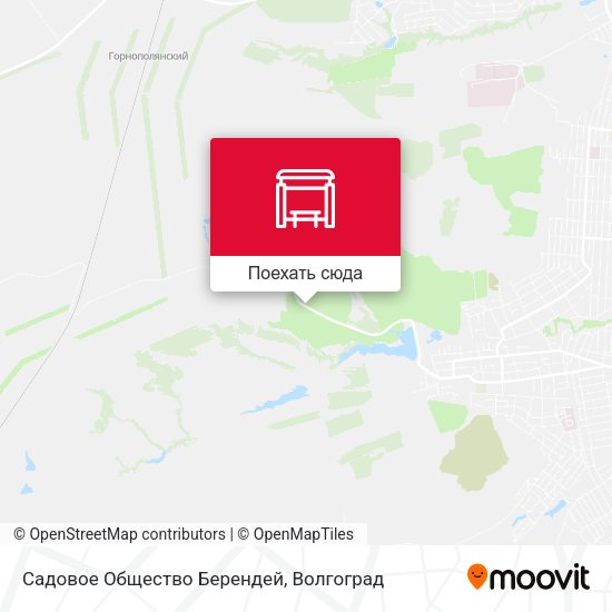 Карта Садовое Общество Берендей