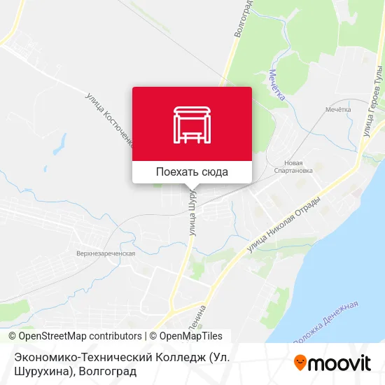 Карта Экономико-Технический Колледж (Ул. Шурухина)