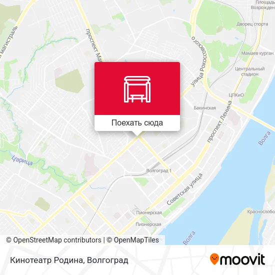 Карта Кинотеатр Родина