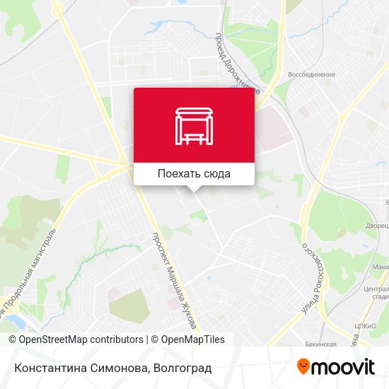 Карта Константина Симонова