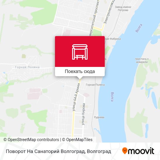 Карта Поворот На Санаторий Волгоград