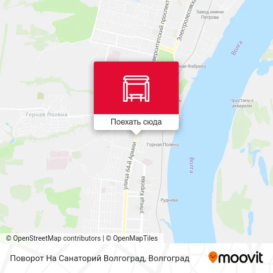 Карта Поворот На Санаторий Волгоград