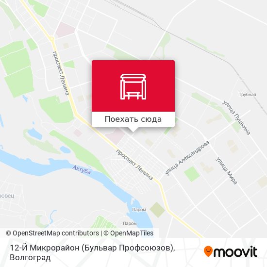 Карта 12-Й Микрорайон (Бульвар Профсоюзов)