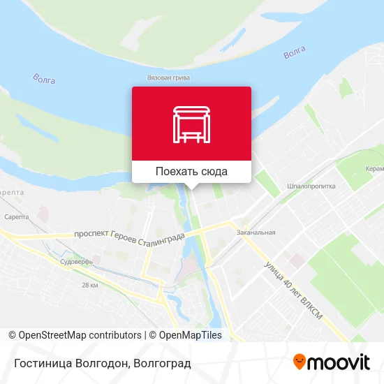 Карта Гостиница Волгодон