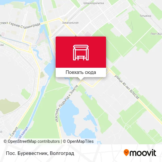 Карта Пос. Буревестник