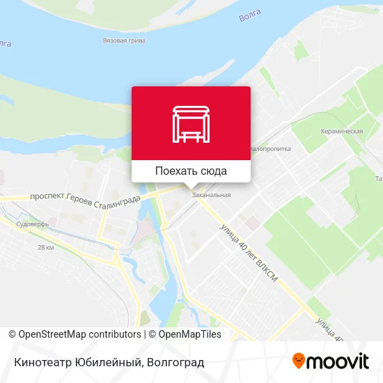 Карта Кинотеатр Юбилейный