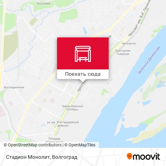 Карта Стадион Монолит