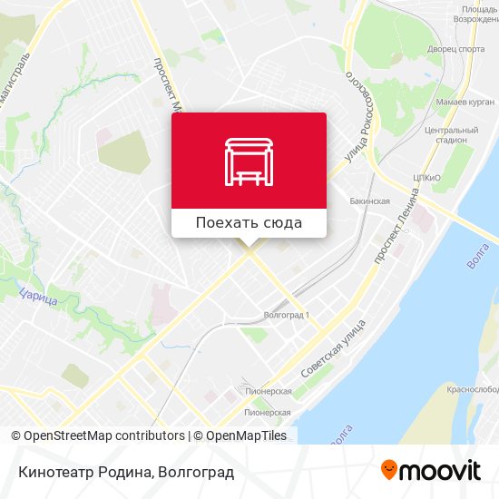 Карта Кинотеатр Родина