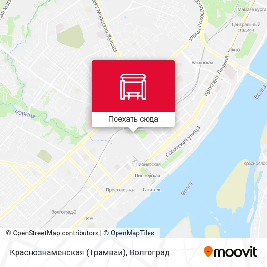 Карта Краснознаменская (Трамвай)