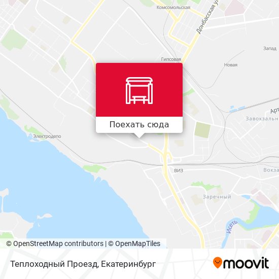 Карта Теплоходный Проезд