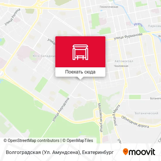 Карта Волгоградская (Ул. Амундсена)