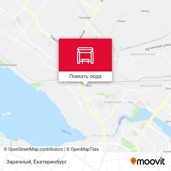 Карта Заречный