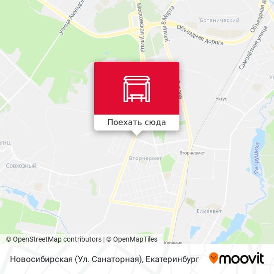 Карта Новосибирская (Ул. Санаторная)