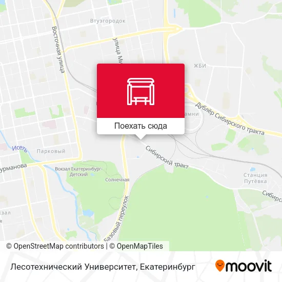 Карта Лесотехнический Университет