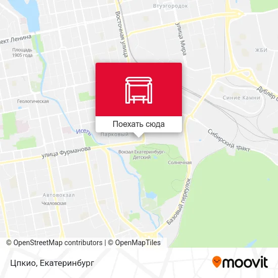 Карта Цпкио