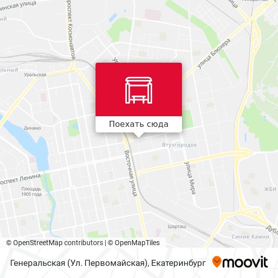 Карта Генеральская (Ул. Первомайская)