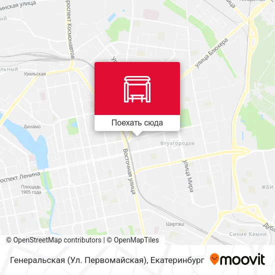 Карта Генеральская (Ул. Первомайская)