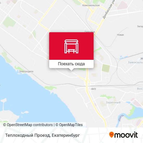 Карта Теплоходный Проезд