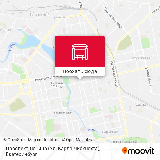 Карта Проспект Ленина (Ул. Карла Либкнехта)