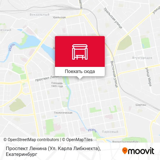 Карта Проспект Ленина (Ул. Карла Либкнехта)