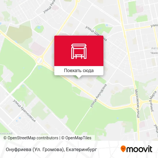 Карта Онуфриева (Ул. Громова)