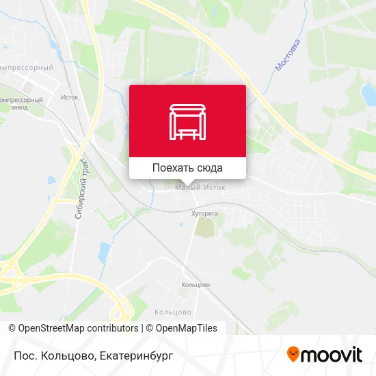 Карта Пос. Кольцово