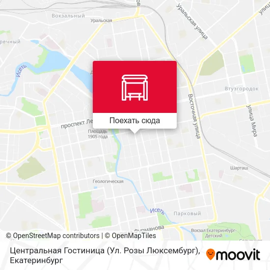 Карта Центральная Гостиница (Ул. Розы Люксембург)
