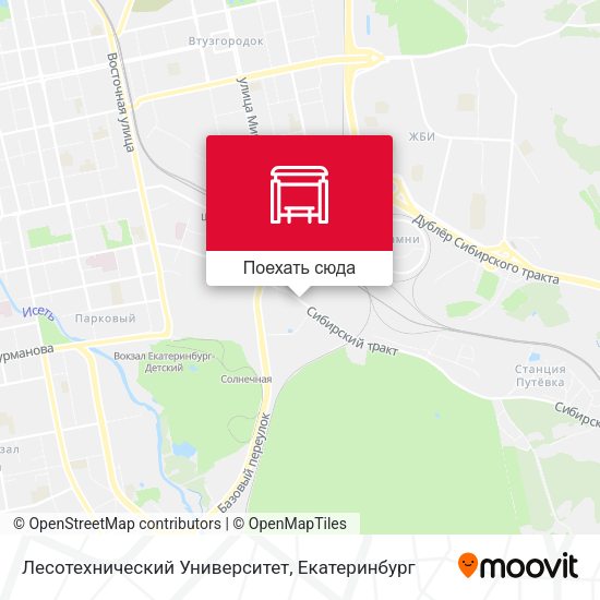 Карта Лесотехнический Университет