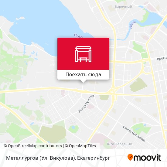 Карта Металлургов (Ул. Викулова)