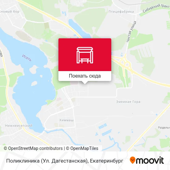 Карта Поликлиника (Ул. Дагестанская)