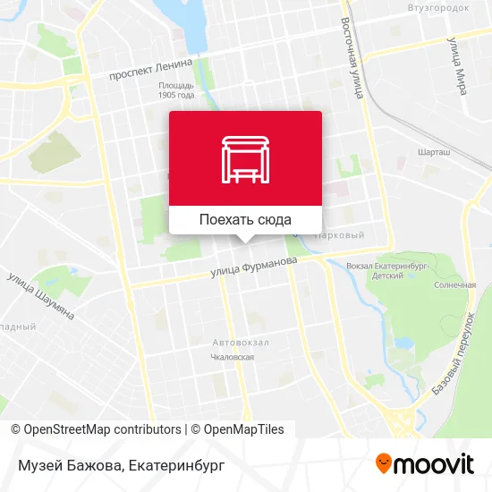 Карта Музей Бажова