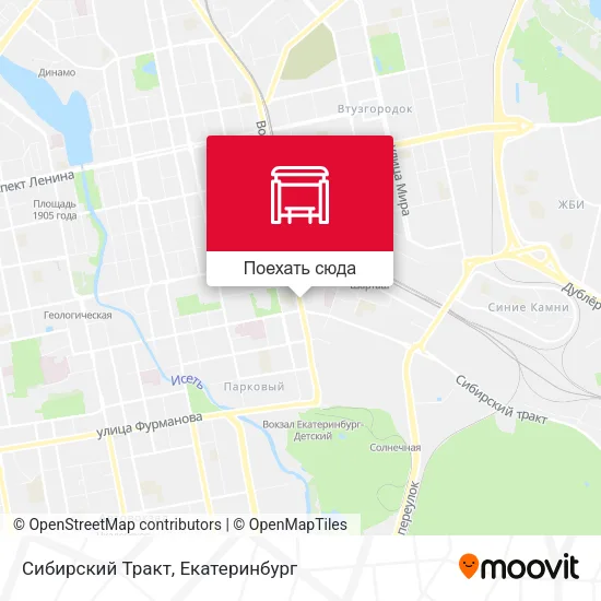 Карта Сибирский Тракт