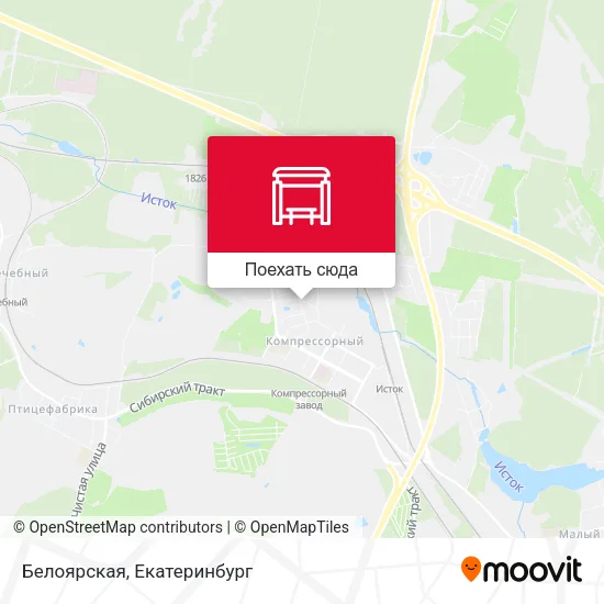 Карта Белоярская