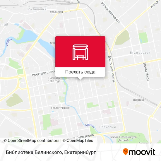 Карта Библиотека Белинского