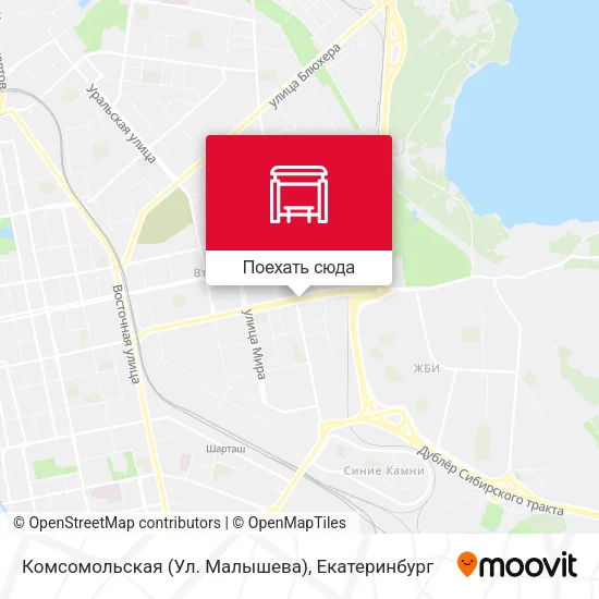 Карта Комсомольская (Ул. Малышева)
