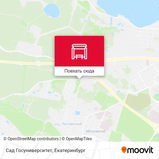 Карта Сад Госуниверситет