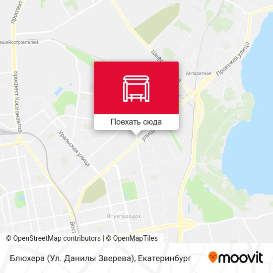 Карта Блюхера (Ул. Данилы Зверева)