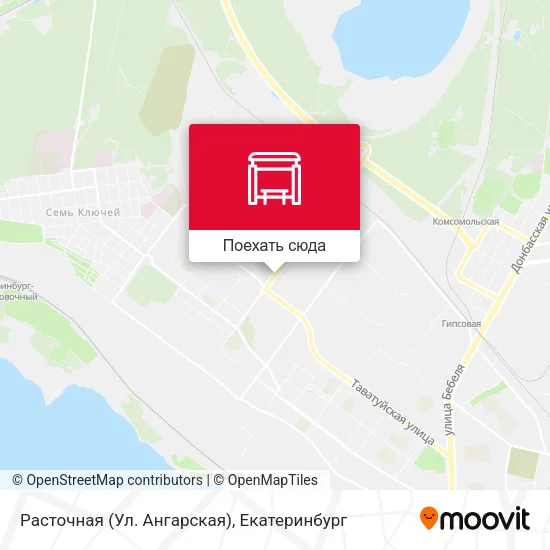 Карта Расточная (Ул. Ангарская)