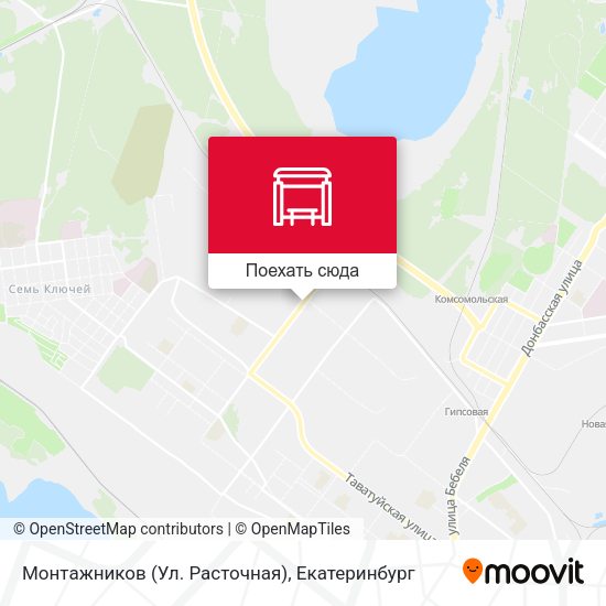 Карта Монтажников (Ул. Расточная)