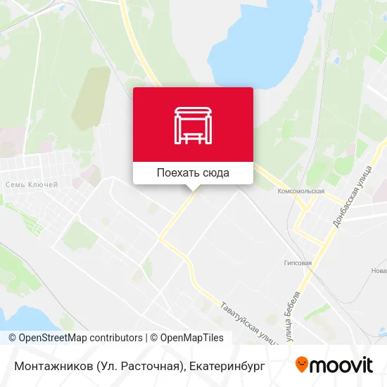 Карта Монтажников (Ул. Расточная)
