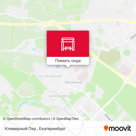 Карта Клеверный Пер.