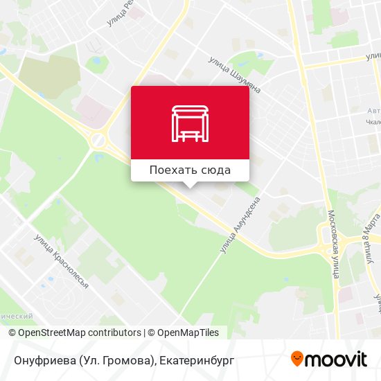 Карта Онуфриева (Ул. Громова)
